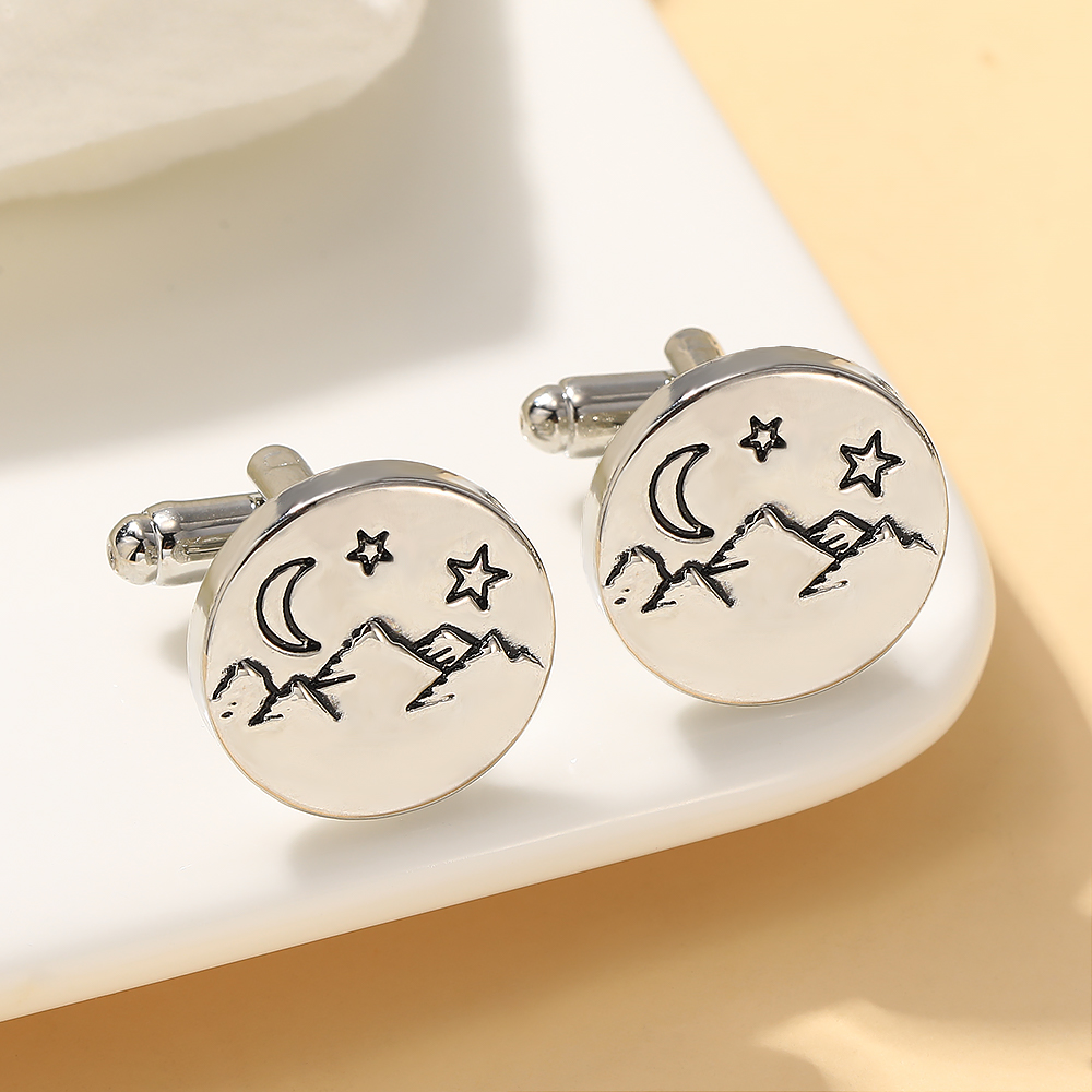 Peak Design Clip - 2Pcs Mens Moon Star Mountain Peak