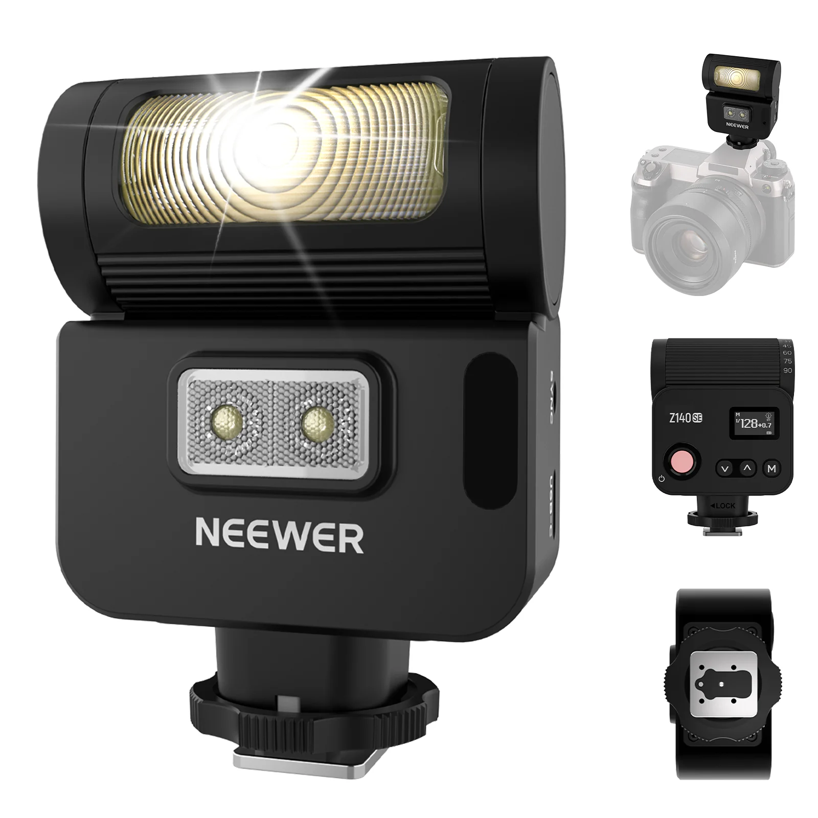 Speedlite Flash External - NEEWER Z140SE Compact Mini Portable On‑Camera