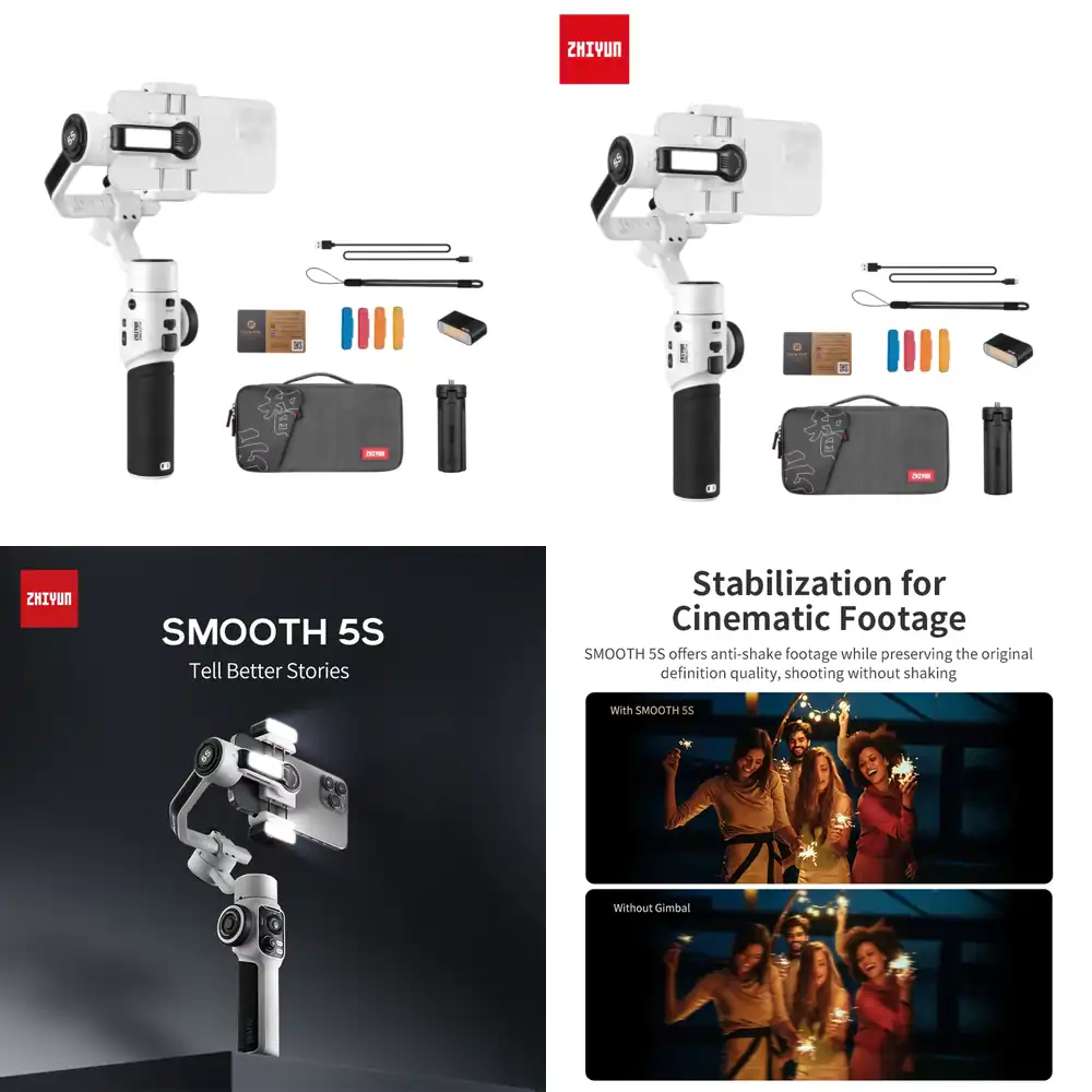 Zhiyun Smooth 5S Combo 3-Axis  - Handheld Stabilizer Gimbal recension och pris
