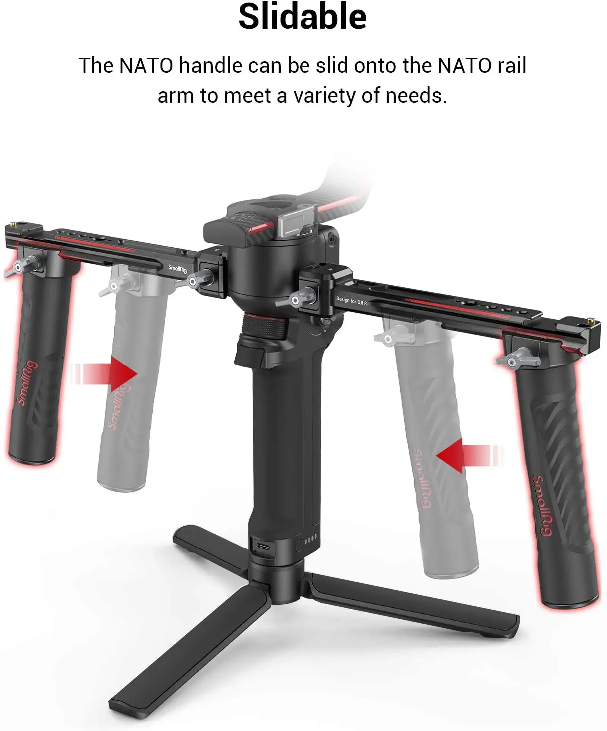 SmallRig 3027 Adjustable Dual  - Handheld Stabilizer Gimbal recension och pris