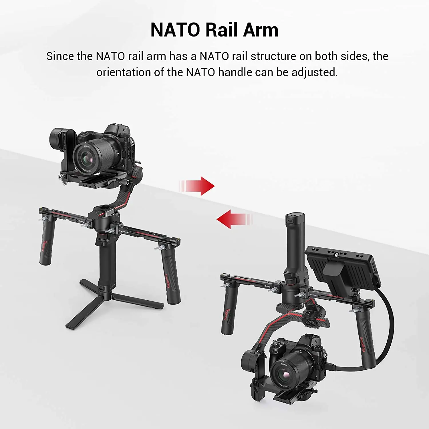 SmallRig 3027 Adjustable Dual  - Handheld Stabilizer Gimbal recension och pris
