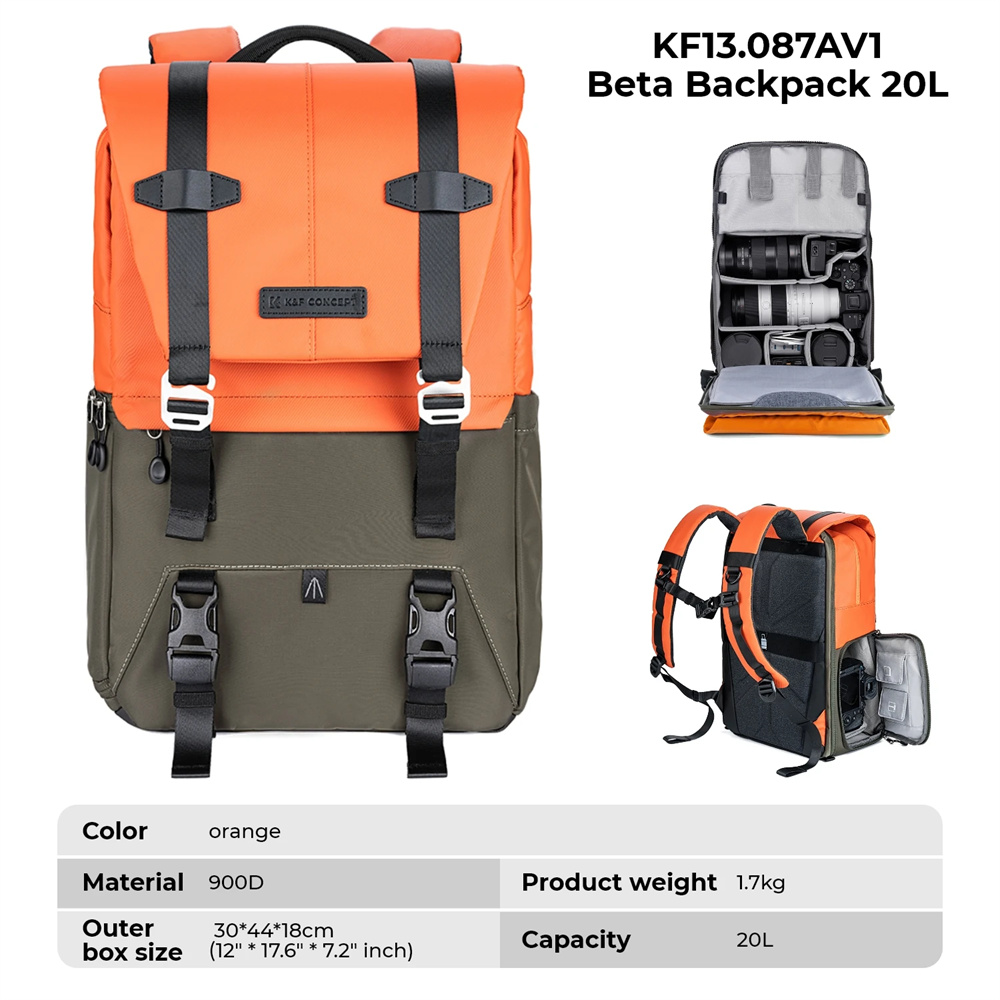 K&F CONCEPT Camera Backpack Tr - Photography Camera recension och pris