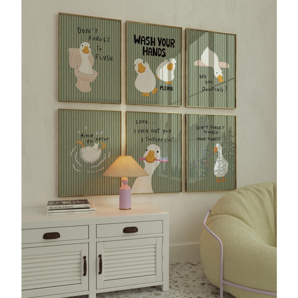 Frameless Bathroom Wall Art,Gr - Photography Duck recension och pris
