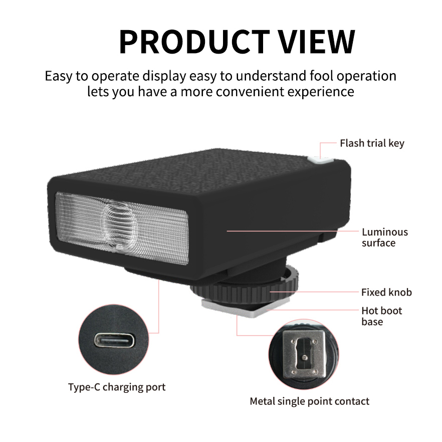 LINIM QU13 Mini Camera Flash S - Speedlite Flash External recension och pris