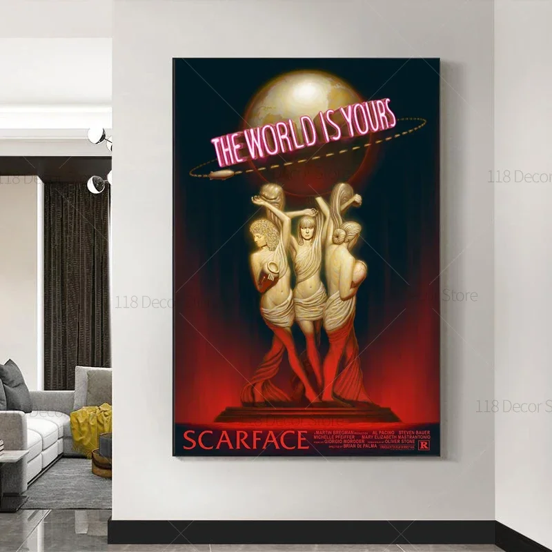 The World Is Yours Scarface Re - Photography Landscape recension och pris