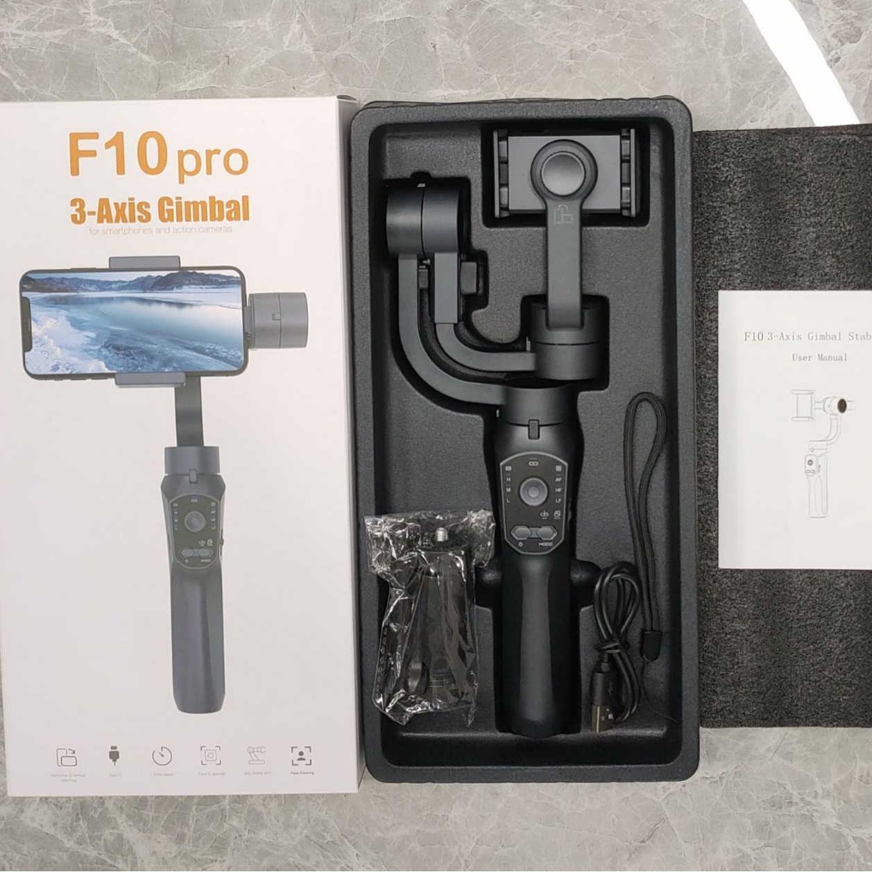 F10 PRO Handheld Mobile Phone  - Handheld Stabilizer Gimbal recension och pris