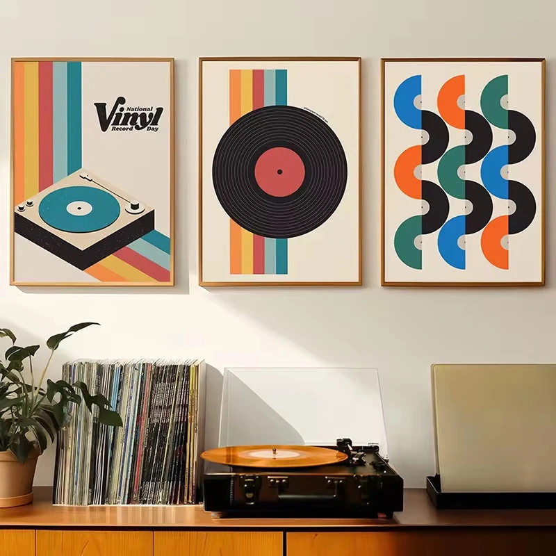 Mid Century Vinyl Record Canva - Photography Pose recension och pris