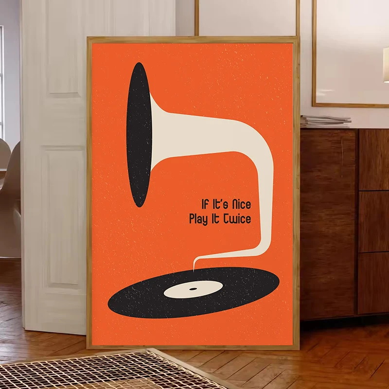 Mid Century Vinyl Record Canva - Photography Pose recension och pris