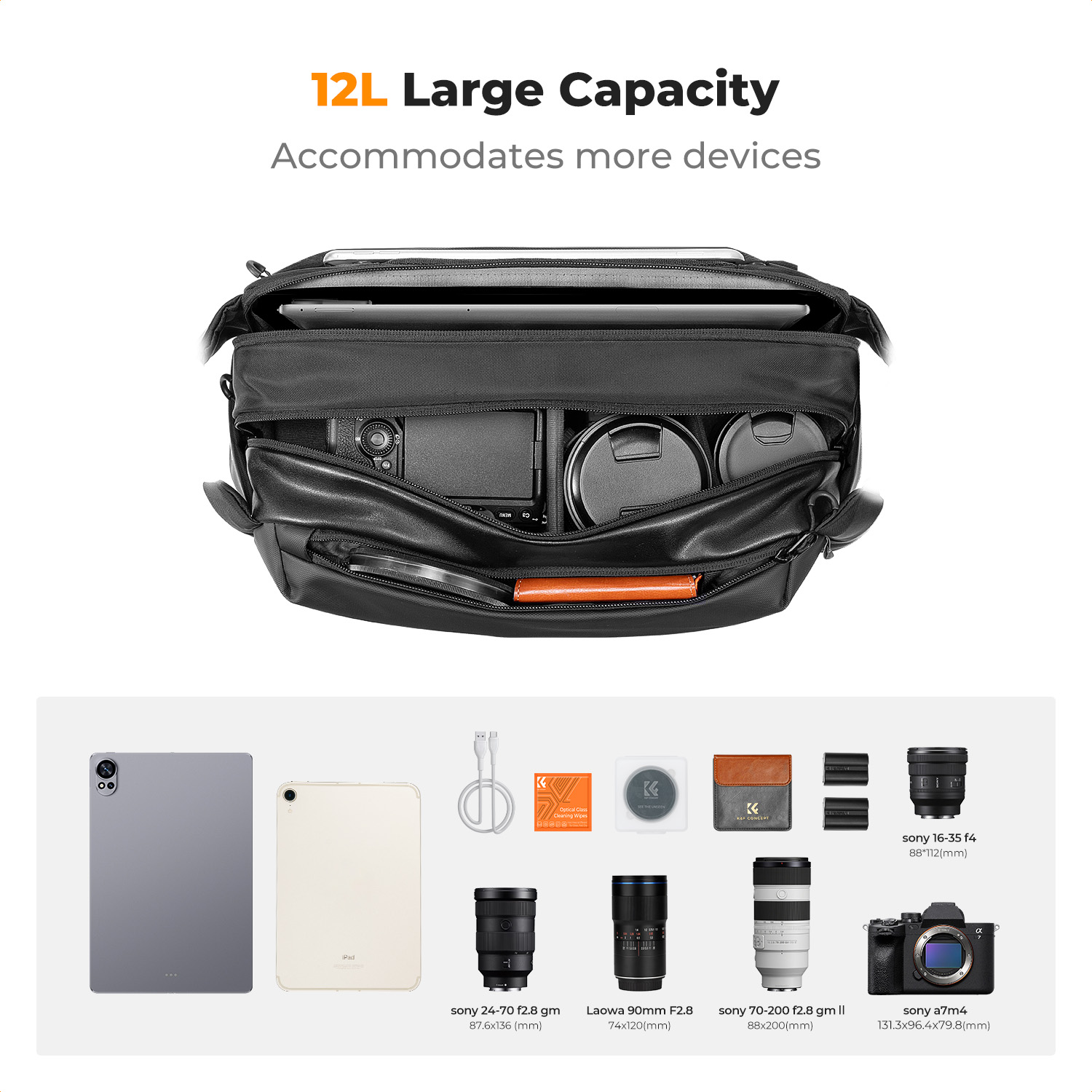 K&F CONCEPT 12L/10L Camera Sli - Photography Camera recension och pris