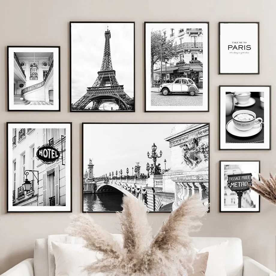 Wall Art Canvas Painting Black - Photography Landscape recension och pris