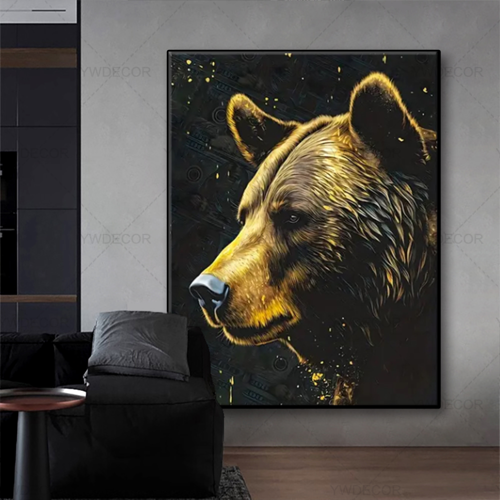 Bull and Bear Animals Painting - Photography Duck recension och pris