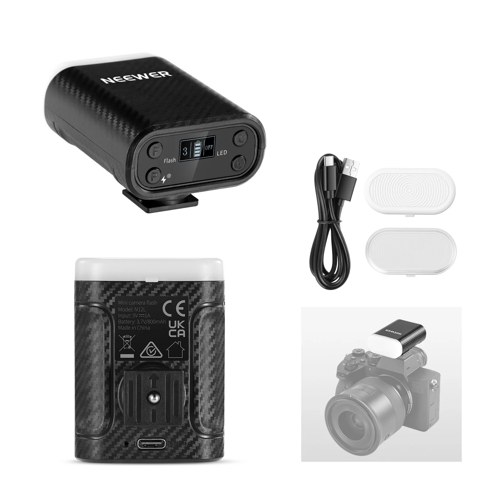 NEEWER N12L Mini Portable Spee - Speedlite Flash External recension och pris