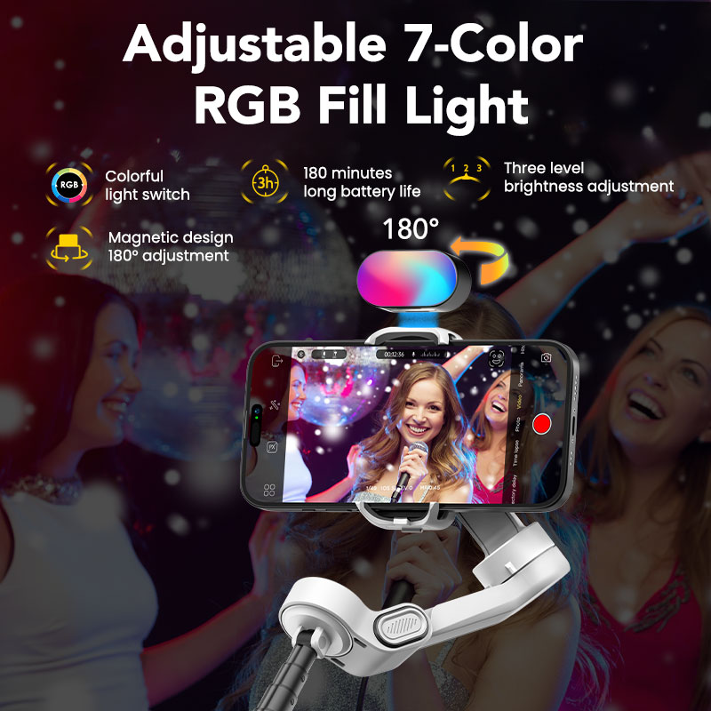 Aochuan Smart X2 Kit White 3 A - Handheld Stabilizer Gimbal recension och pris