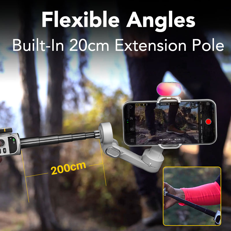Aochuan Smart X2 Kit White 3 A - Handheld Stabilizer Gimbal recension och pris