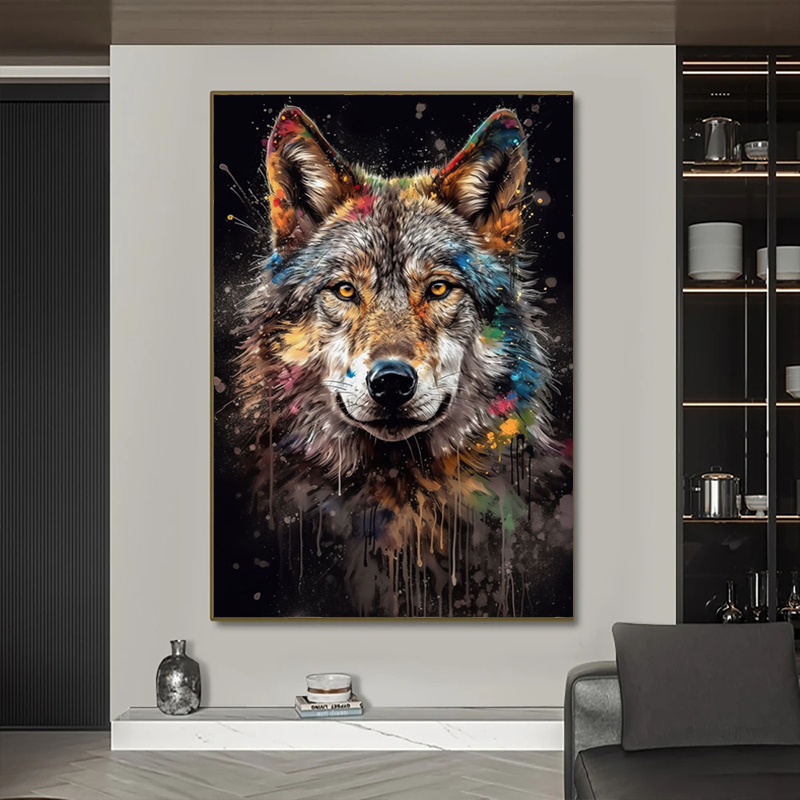 Watercolor Lion Tiger Monkey O - Photography Duck recension och pris
