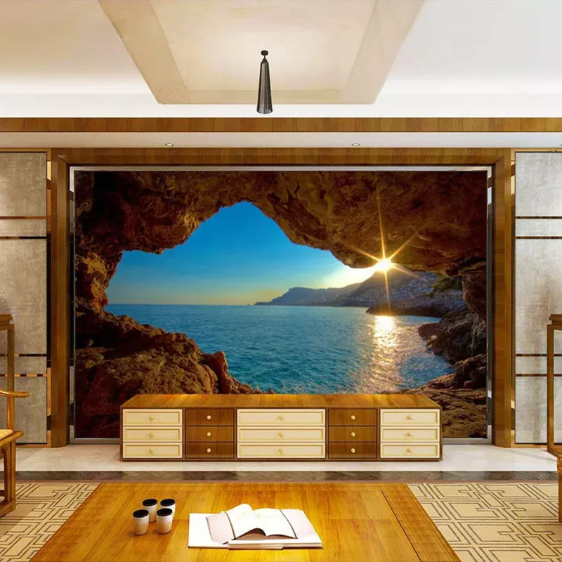 3D Wall Painting Cave Sunrise  - Photography Landscape recension och pris