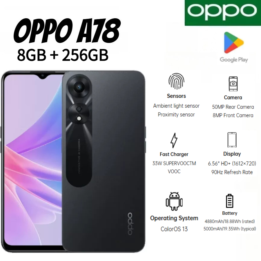 2026 Newest OPPO A78 Global Ed - Photography Sim recension och pris