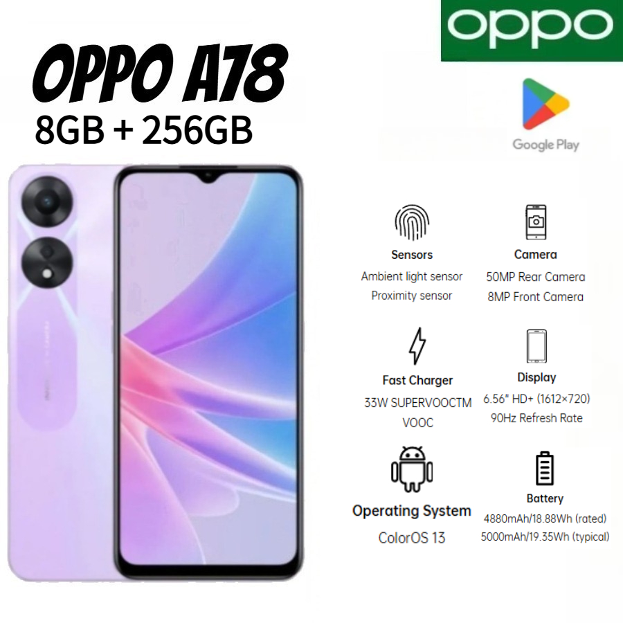 2026 Newest OPPO A78 Global Ed - Photography Sim recension och pris