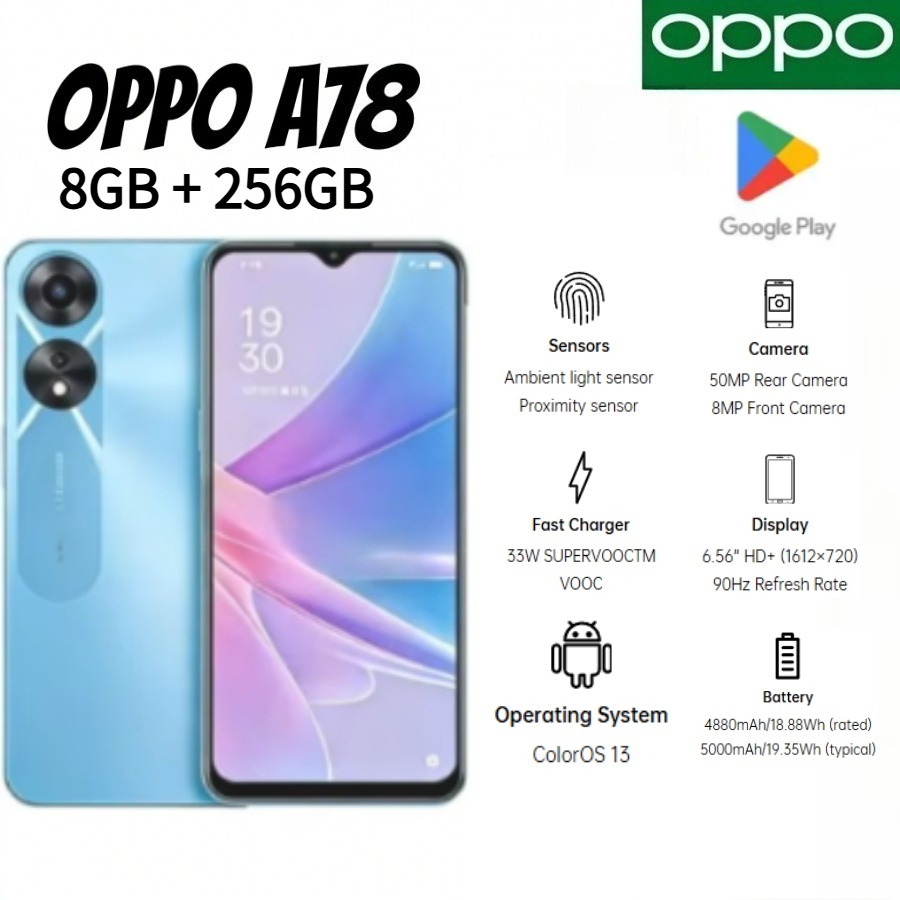 2026 Newest OPPO A78 Global Ed - Photography Sim recension och pris